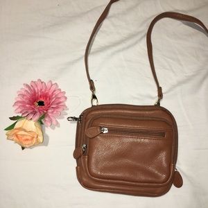 Square Leather Crossbody